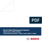 Bosch VMS SDKs Technical Service Note All 9410373771