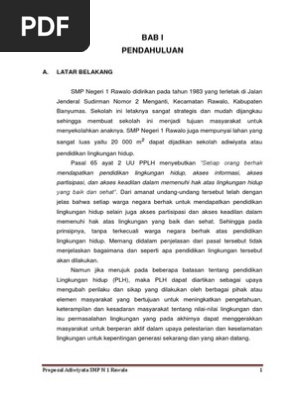 Adiwiyata Proposal
