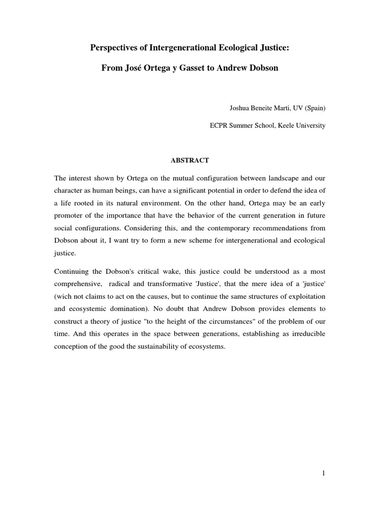 Beneite, Joshua, Paper ECPR. | PDF | Capital (Economics) | Sustainability
