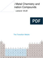 Transition Metal Chemistry and Coordination Compounds