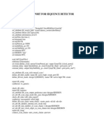 DFT Report For Sequence Detector