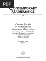 Current Trends in Arithmetical Algebraic Geometry - K. Ribet