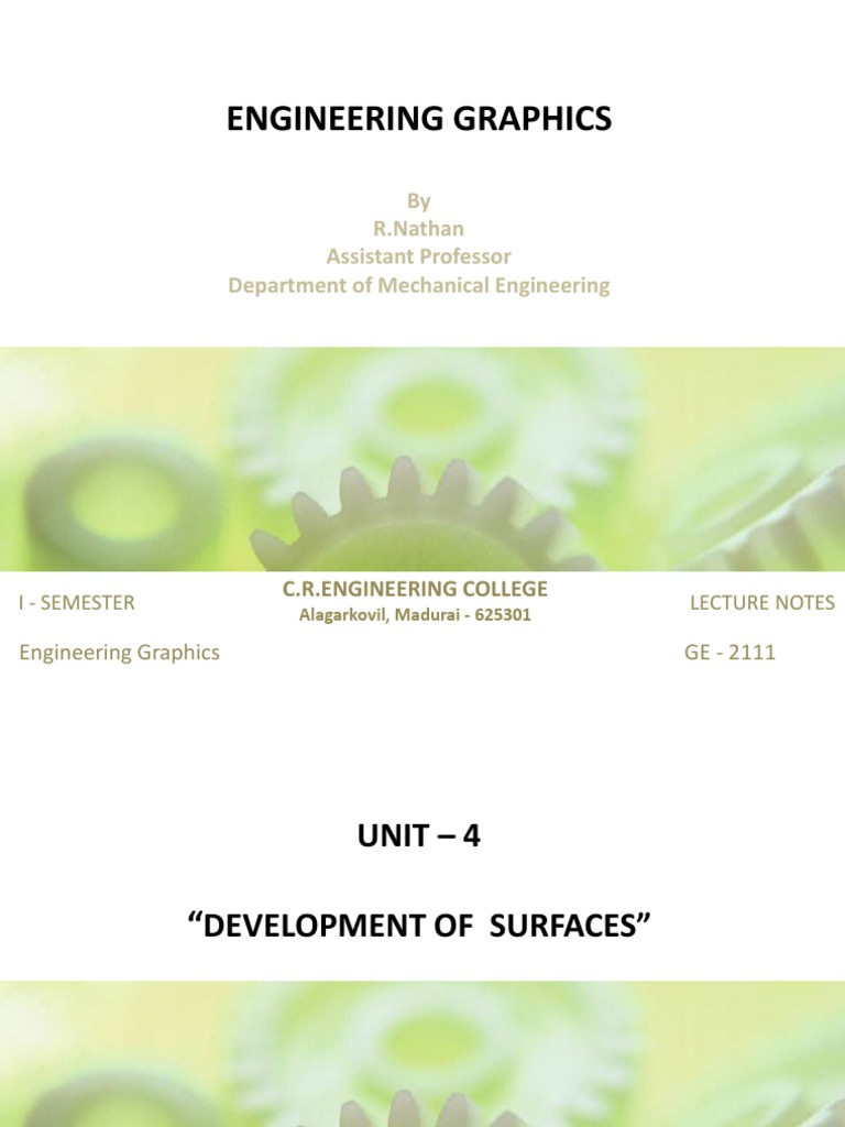 Surface Development in Engineering Graphics | PDF | Art | Science ...
