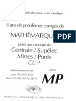 8 Ans de Problémes Corrigés de Math