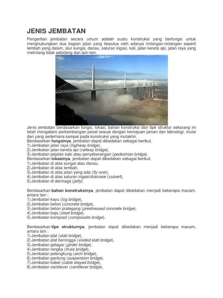 Jenis Jembatan