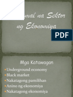 Impormal Na Sektor NG Ekonomiya