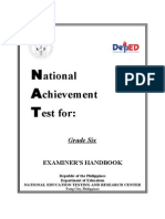 Grade Six National Achievement Test Examiner's Handbook