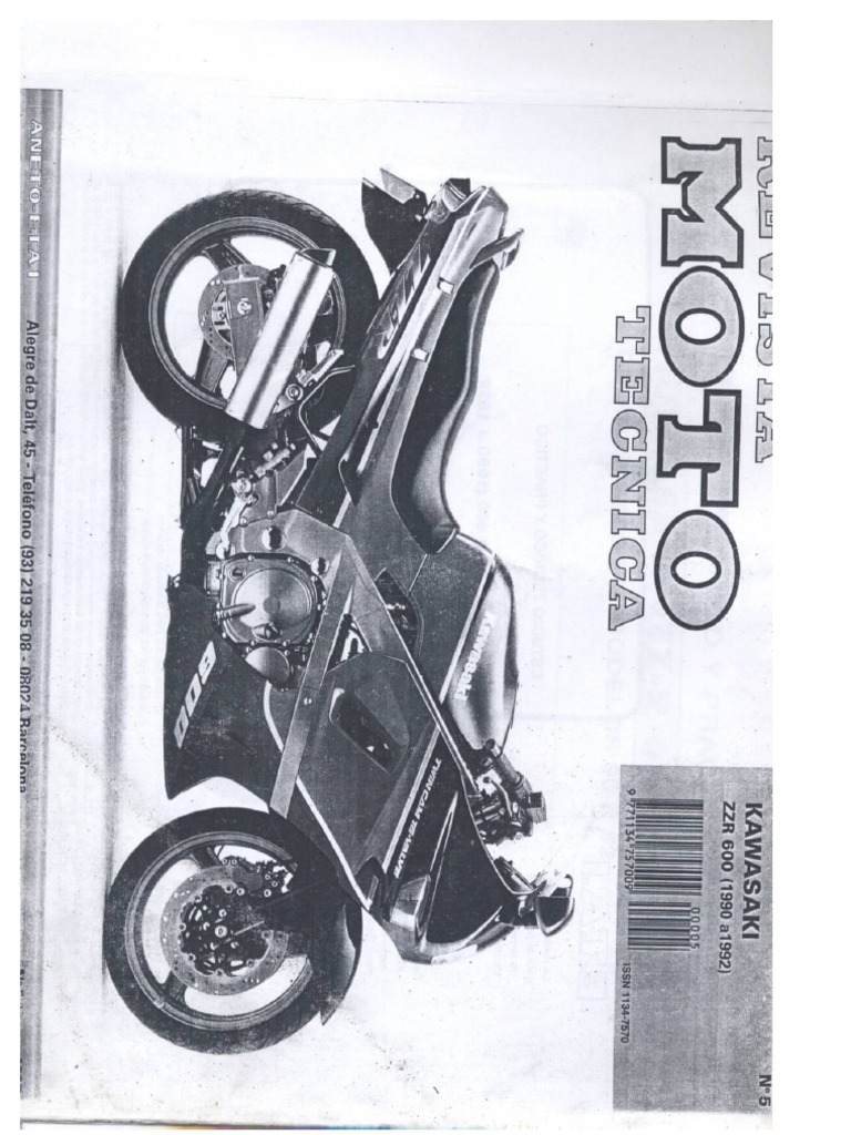 sidde spiralformet øjeblikkelig Kawasaki ZZR 600 (90-92) Service Manual | PDF