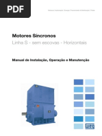 WEG Motor Sincrono Sem Escovas 11568846 Manual Portugues Br