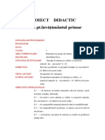 Model Proiect Didactic Inv Primar