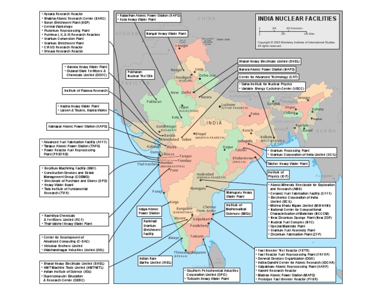 NUCLEAR STORAGE FACILITIES IN INDIA intelligence overview