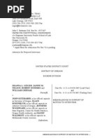 Download Memorandum Re Intervention Oregon Marriage Case by National Organization for Marriage SN219830971 doc pdf