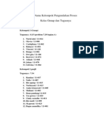 Nama Kelompok Pengendalian Prkuliah 1 Oses