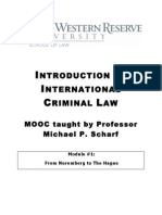International Criminal Law Professor Scharf's Module on Nuremberg Trials