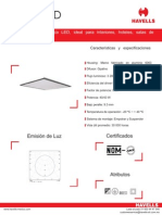 Hoja Técnica Panel LED