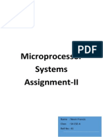 Microprocessor Systems Assignment-II: Name: Nevin Francis Class: S4 CSE-A Roll No.: 41