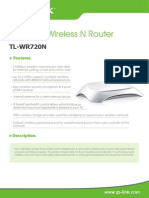 TL-WR720 V1 Datasheet