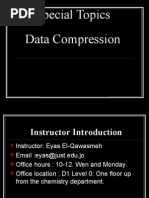 Special Topics Data Compression