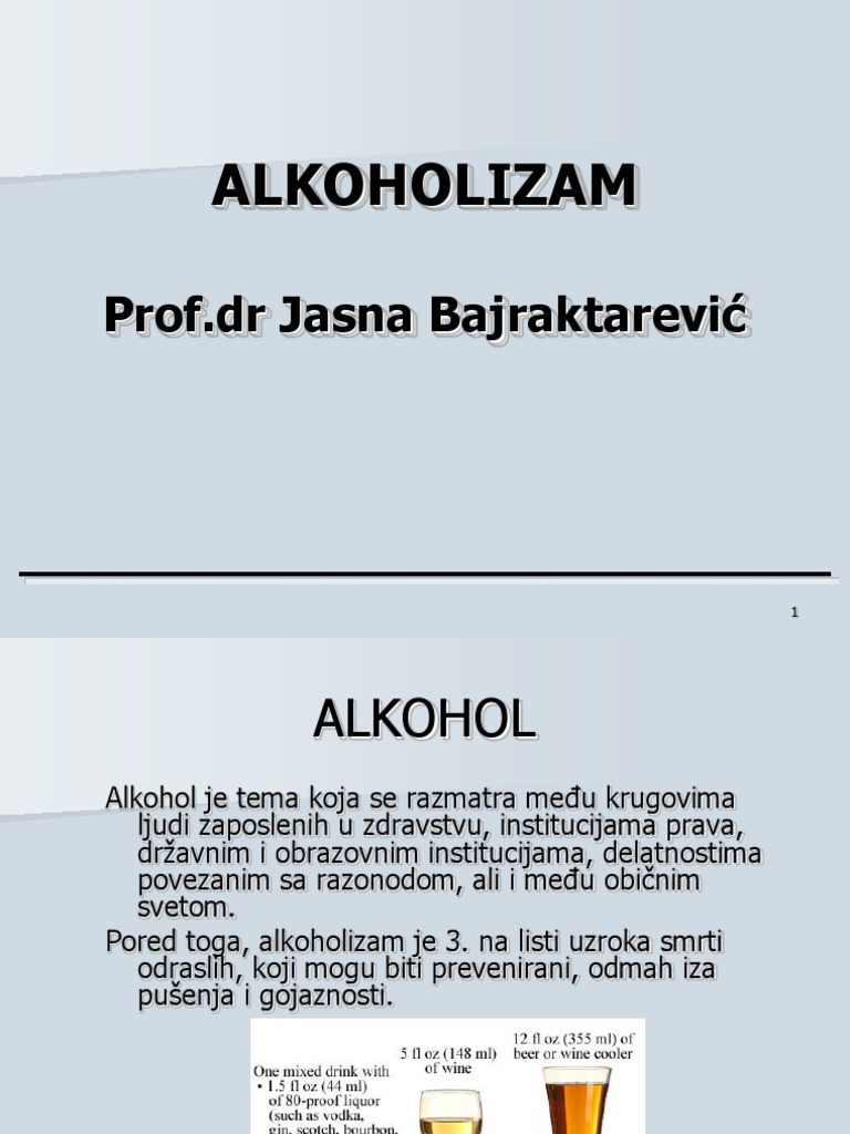 Stosowany W Leczeniu Alkoholizmu Krzyżówka PP prezentacija o alkoholizmu