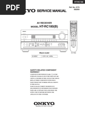 Onkyo Ht Rc180 Service Manual And Parts Rev1 Fuse Electrical Ac Power Plugs And Sockets