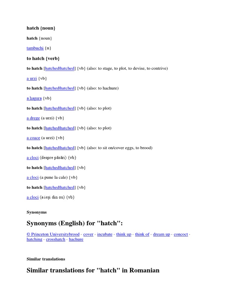 Synonyms (English) For 