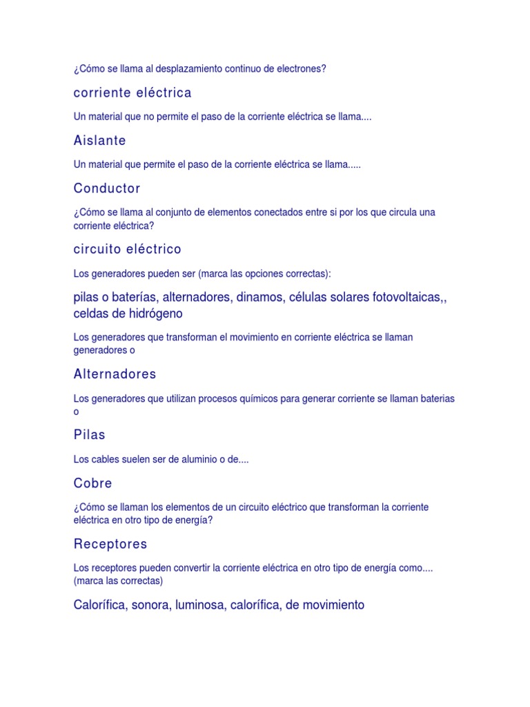 Electricidad | Corriente eléctrica | Resistencia Eléctrica y Conductancia