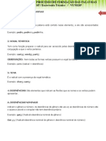ESTRUTURA E PROCESSO DE FORMAÇÃO DAS PALAVRAS Alunos PDF