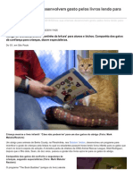 Nos EUA Crianas Desenvolvem Gosto Pelos Livros Lendo Para Gatos