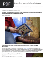 Nos EUA Crianas Desenvolvem Gosto Pelos Livros Lendo Para Gatos