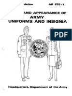 Ar670 1 Wear And Appearance Of Army Uniforms And Insignia 1992 Officer Armed Forces Sergeant
