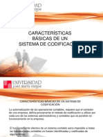 Características Basicas de Un Sistema de Codificacion