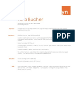 Tara Bucher Resume