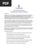 Download The launch of Leafblad Consulting LLC by Lars Leafblad SN219890511 doc pdf