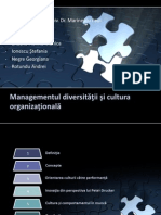 Managementul Diversitatii Si Cultura Organizationala (Echipa 9)