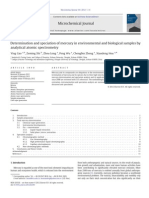 Determination and Speciation of Mercury in Environmental and Biological Samples By