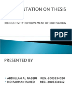 Presentation on Thesis