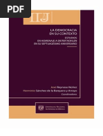 2009 La Democracia en Su Contexto, Estudios en Homenaje a Dieter Nohlen