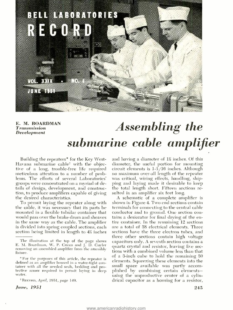 Bell Laboratories Record 1951 06 | PDF