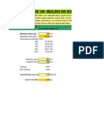 Calculo - Diseño de Molino de Bolas