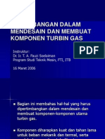 TURBIN GAS - Desain Dan Pembuatan Turbin Gas
