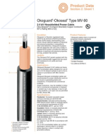 1. Okoguard®-Okoseal® Type MV-90 2.4 kV Nonshielded Power Cable One Okopact® (Compact Stranded) Copper Conductor 90°C Rating Wet or Dry