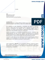 Carta a Centro de Envtos Del Pacifico Dr Gloria Membrete_CRECEPC