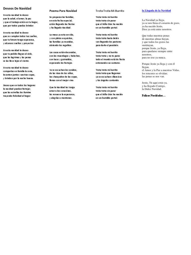 Poemas de Navidad para la Familia | PDF