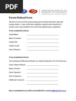 Mpls Parent Refusal Form