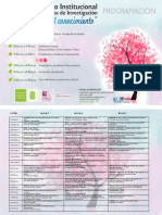 Programación III Encuentro Institucional de Semilleros de Investigación UIS