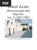 Timor Leste - historigrafia de um repórter - J. Chrys Chrystello