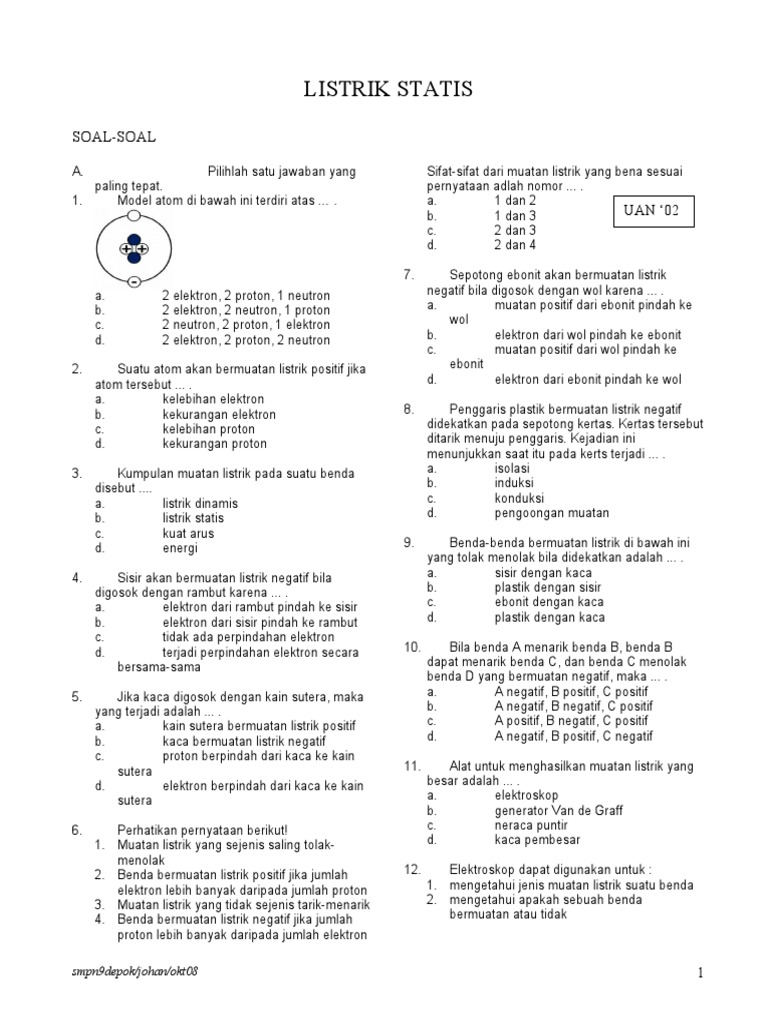 soal-listrik-statis