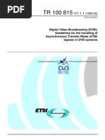 Digital Video Broadcasting (DVB) Guidelines For The Handling of Asynchronous Transfer Mode (ATM) Signals in DVB Systems