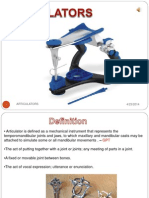 Articulators Used in Dentistry