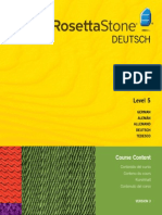 Rosetta Stone V.3 German L5 Course Contents